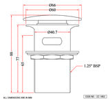 CLICK CLACK (POP-UP) WASTE COUPLING H/T - ACQUAVIVA -  (  - ALLIED ITEM - 0x32 mm - 0inchX1.28inch )