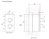 HIGH FLOW THERMOSTATIC DIVERTER WITH 3 OUTLETS 20MM INLET SQUARE SHAPE - AQUANT -  ( BRUSHED GOLD -  - 20x0 mm - 0.8inchX0inch )