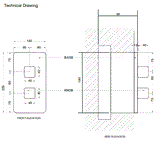 HIGH FLOW THERMOSTATIC DIVERTER WITH 3 OUTLETS 20MM INLET SQUARE SHAPE - AQUANT -  ( BRUSHED ROSE GOLD -  - 20x0 mm - 0.8inchX0inch )