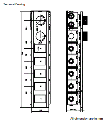 CONC THERMOSTATIC MULTI FUN 5 OUTLET SWITCH BUTTON DIVERTER WITH FLOW CONTROL 20 MM INLET - AQUANT -  ( ROSE GOLD - PIANO SERIES - 20x0 mm - 0.8inchX0inch )