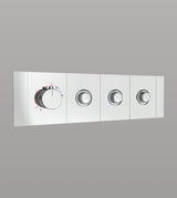 HIGH FLOW THERMOSTATIC MULTIFUNCTION DIVTR W/3 OUTLET & FLOW CTRL (20MM INLET) - AQUANT -  ( CHROME -  - 0x0 mm - 0inchx0inch )