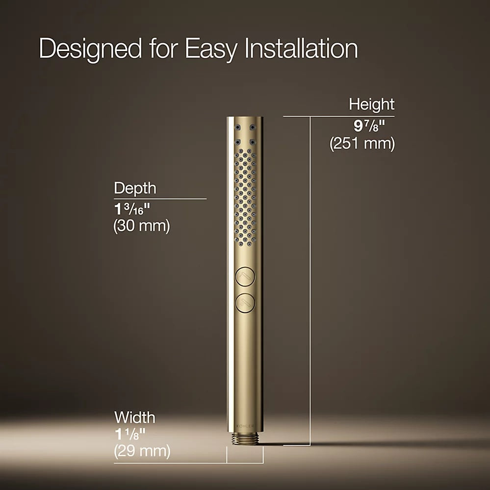 SHIFT-MULTI-FN HANDSHOWER ROUND W/O HOSE - KOHLER PREMIUM -  ( FRENCH GOLD - PREMIUM - 0x0 mm - 0inchx0inch )