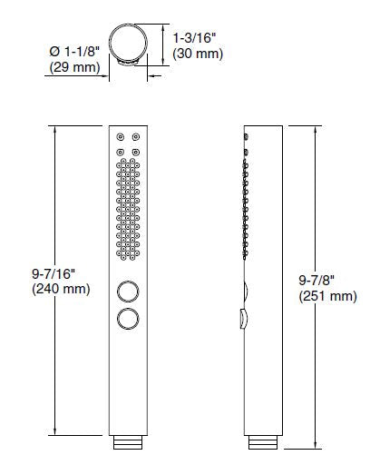 SHIFT-MULTI-FN HANDSHOWER ROUND W/O HOSE - KOHLER PREMIUM -  ( FRENCH GOLD - PREMIUM - 0x0 mm - 0inchx0inch )