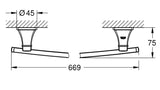 GRANDERA BATH TOWEL BAR - GROHE -  ( CHR-GOLD - G5 - GRANDERA - 0x0 mm - 0inchX0inch )