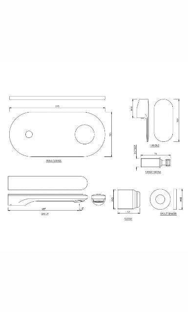EXPOSED PART KIT OF SINGLE LEVER BASIN MIXER WM - JAQUAR FAUCETS -  ( WHITE MATT - OPAL PRIME - 0x15 mm - 0inchX0.5inch )