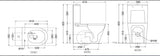 RIMLESS BOWL WITH CISTERN FOR COUPLED WC - JAQUAR SWARE - ( WHITE - VIGNETTE - 0x0 mm - 0inchX0inch )