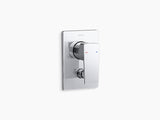HONE AQUA TURBO 235 RECESSED NON-THERMSTATIC BATH AND SHOWER VALVE TRIM - KOHLER PREMIUM -  ( POLISHED  CHROME - PREMIUM - 111x80 mm - 4.44inchX3.2inch )