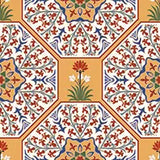 DAMASK LOTUS BASE 1 MATT - SIMPOLO-TILES -  (  - TINY TILE MATT - 198x198 mm - 7.8inchX7.8inch )