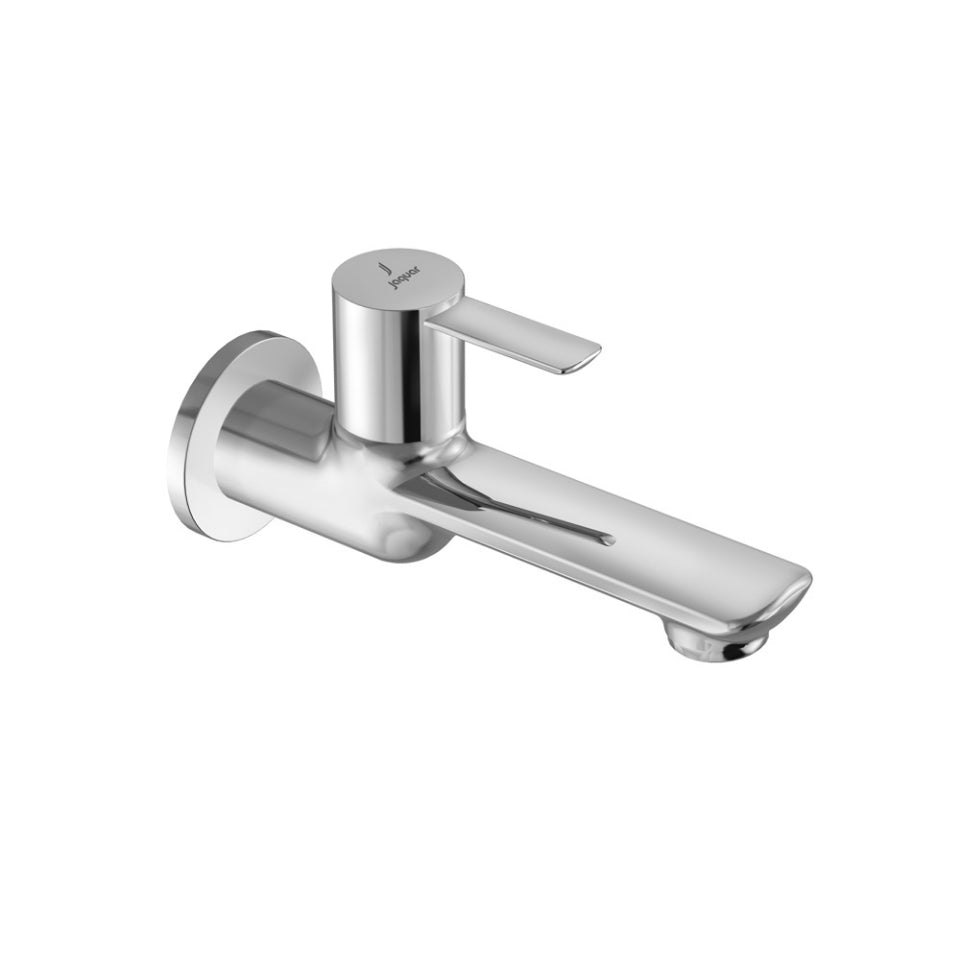 BIB COCK WITH WALL FLANGE - JAQUAR FAUCET - ( CHROME - FUSION PRIME - 0x15 mm - 0inchX0.5inch )