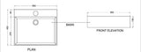 TABLE/WALL MOUNTED WASH BASIN - AQUANT - ( WHITE - - 500x420 mm - 20inchX16.5inch )
