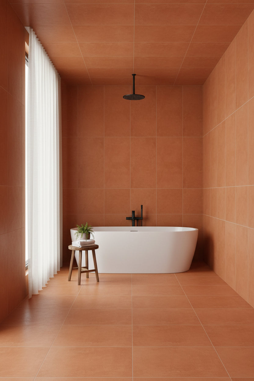 AREBIC RED - INDIAN TILES - ( - CRIST MATT BASE - 1200x600 mm - 48inchX24inch)