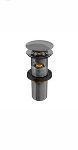 CLICK CLACK (POP-UP)WASTE H/T - JAQUAR FAUCETS - ( BLACK CHROME - ALLIED - 0x125 mm - 0inchX5inch )