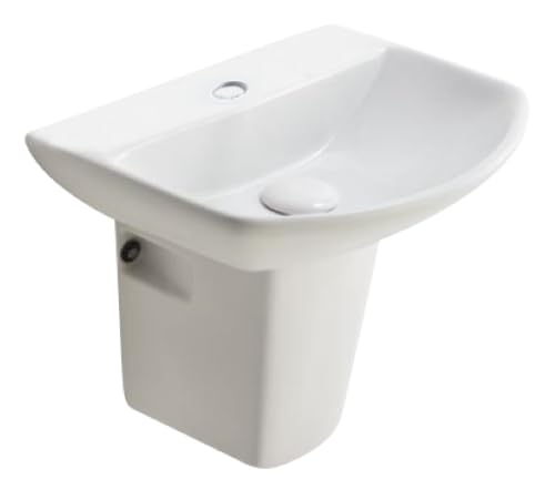 HALF PEDESTAL ETIOS - HINDWARE -  ( STAR WHITE -  - 480x360 mm - 19.2inchX14.4inch )