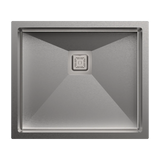 1.0 BOWL W/O DRAIN BOARD(DEPTH 8 INCH) THK 3MM - CARYSIL -  ( MATT - MICRO RADIUS R10 - 533x457 mm - 21inchX18inch )