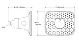PRISTINE 1F SQUARE SHOWERHEAD W/O ARM - KOHLER PREMIUM -  ( CHROME - PREMIUM - 203x203 mm - 8.12inchX8.12inch )