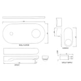 EXPOSED PART KIT OF SINGLE LEVER BASIN MIXER WALL MOUNTED - JAQUAR FAUCETS -  ( ANTIQUE COPPER - ORNAMIX PRIME - 0x15 mm - 0inchX0.5inch )