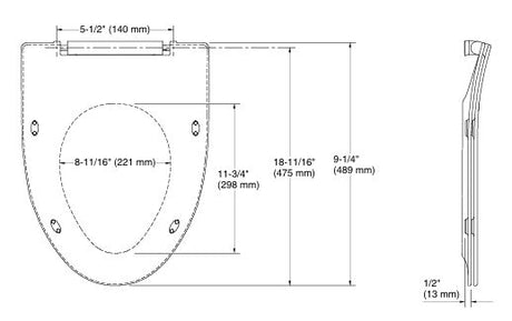 VEIL-SLIM SEAT COVER FOR 75708IN-SS-0 - KOHLER PREMIUM -  ( WHITE - PREMIUM - 0x0 mm - 0inchx0inch )