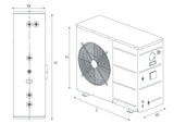 INTEGRA-X HEAT PUMP WATER HEATER 500L - JAQUAR GEYSERS -  ( GREY - HEAT PUMP - 0x20 mm - 0inchX0.8inch )