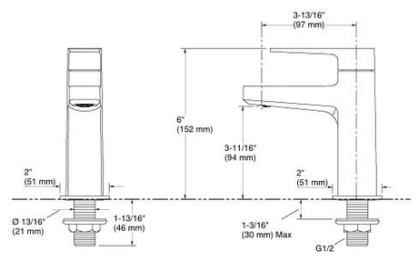 HONE PILLAR TAP - KOHLER POPULAR -  ( FRENCH GOLD - POPULAR - 0x15 mm - 0.5inchX0.6inch )