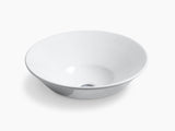 BELL-TABLETOP VESSELBASIN W/O FAUCETHOLE - KOHLER POPULAR -  ( WHITE - POPULAR - 0x413 mm - 0inchX16inch )