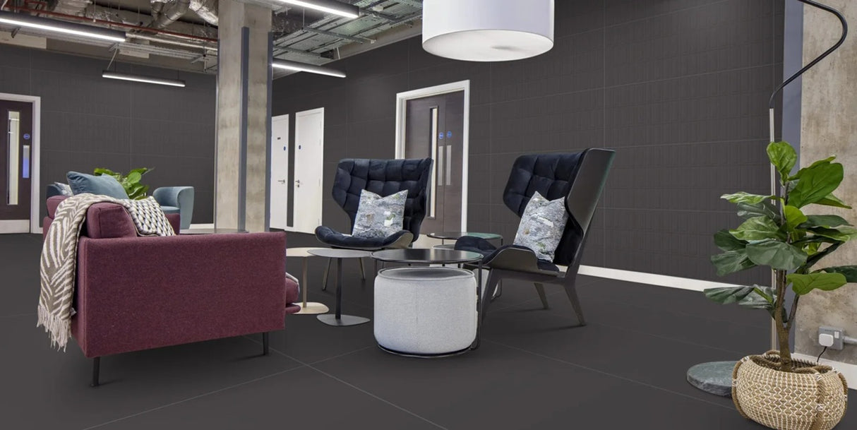 ROYAL BRICKO ELEMENTO NERO  - CREANZA -  (  - PUNCH - 1200x600 mm - 48inchX24inch )