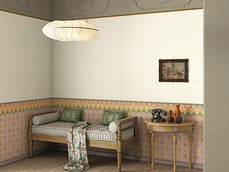 DAMASK LOTUS BASE 1 MATT - SIMPOLO-TILES -  (  - TINY TILE MATT - 198x198 mm - 7.8inchX7.8inch )