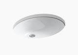 CAXTON-UNDERCOUNTER W/BASIN W/O OVERFLOW - KOHLER POPULAR -  ( WHITE - POPULAR - 536x435 mm - 21inchX17inch )