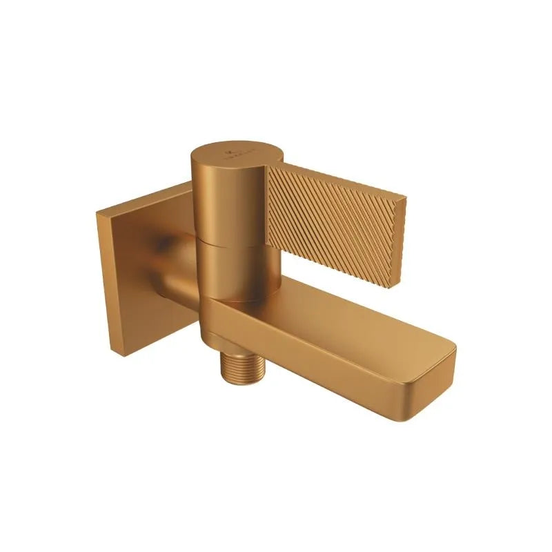 BIB COCK 2-WAY W/FLANGE - LUXELET -  ( BRUSHED BRONZE - ORRA - 0x15 mm - 0inchX0.5inch )