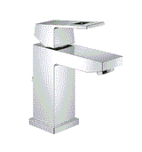 EUROCUBE 1-HANDLE BASIN MIXER WITH POP UP, S SIZE - GROHE -  ( CHROME - G4 - EUROCUBE - 0x10 mm - 0inchX0.38inch )