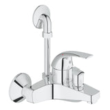 BAUCURVE 1-HANDLE BATH/SHOWER MIXER, L BEND - GROHE-G2 -  ( CHROME - G2 - BAUCONTEMPORARY - 0x15 mm - 0inchX0.6inch )