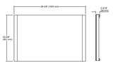 MIRROR WITH BLUETOOTH SPEAKER - KOHLER LUXURY -  (  - LUXURY - 1000x650 mm -40inchX26inch )