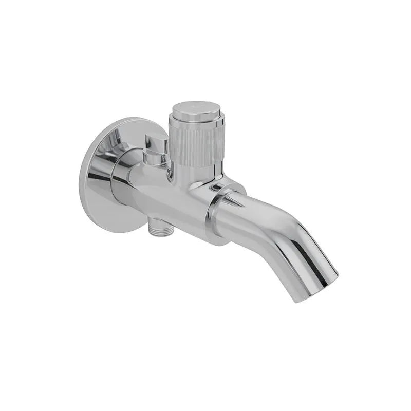 BIB COCK 2-WAY W/FLANGE - LUXELET -  ( CHROME - GLORIO - 0x15 mm - 0inchX0.5inch )