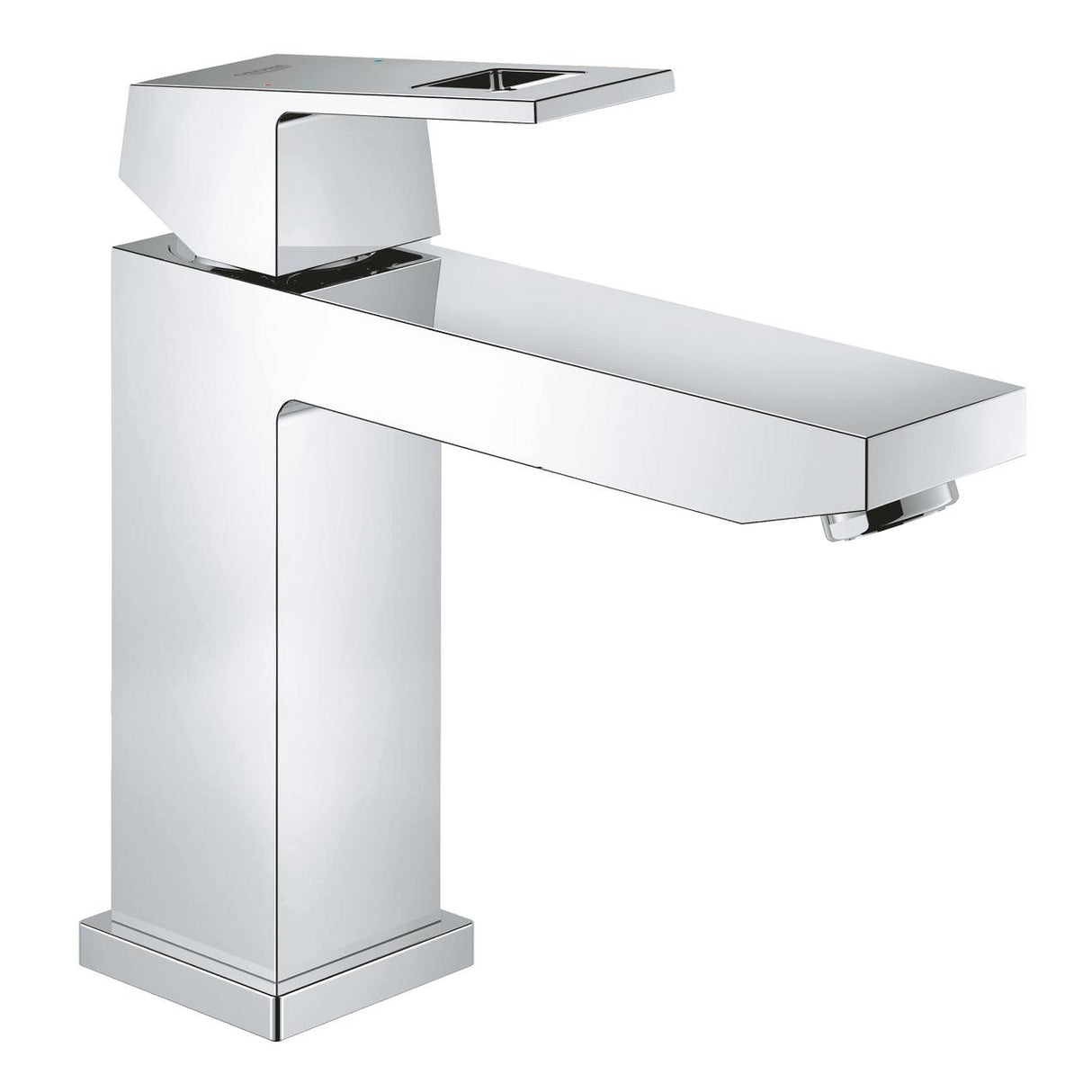 EUROCUBE 1-HANDLE BASIN MIXER WITHOUT POP UP, M SIZE - GROHE -  ( CHROME - G4 - EUROCUBE - 0x15 mm - 0inchX0.6inch )
