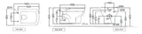 RIMLESS EWC W/H W/SOFT CLOSE S/CVR ( BOLT DISTANCE 7INCH)- JAQUAR SWARE - ( - - 360x500 mm - 14.4inchX20inch )