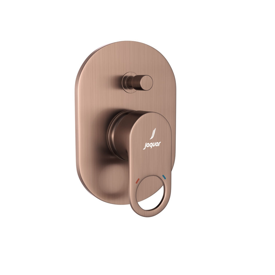 SINGLE LEVER EXPOSED PARTS KIT FOR DIVERTER, BUTTON ON TOP - JAQUAR FAUCET -  ( ANTIQUE COPPER - ORNAMIX PRIME - 0x15 mm - 0inchX0.5inch )
