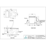 RIMLESS SING.PIECE-WC W/ELECTRONIC PP SC - JAQUAR SWARE - ( WHITE - - 0x0 mm - 0inchX0inch )