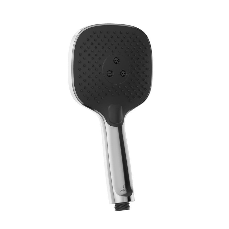 OCTANE ROTOR HAND SHOWER 120MM SQUARE SHAPE TRIFLOW WITH RUBIT CLEANING SYSTEM W/O HOSE - JAQUAR FAUCETS - ( CHROME - OCTANE SHOWERS - 0x15 mm - 0inchX0.5inch )