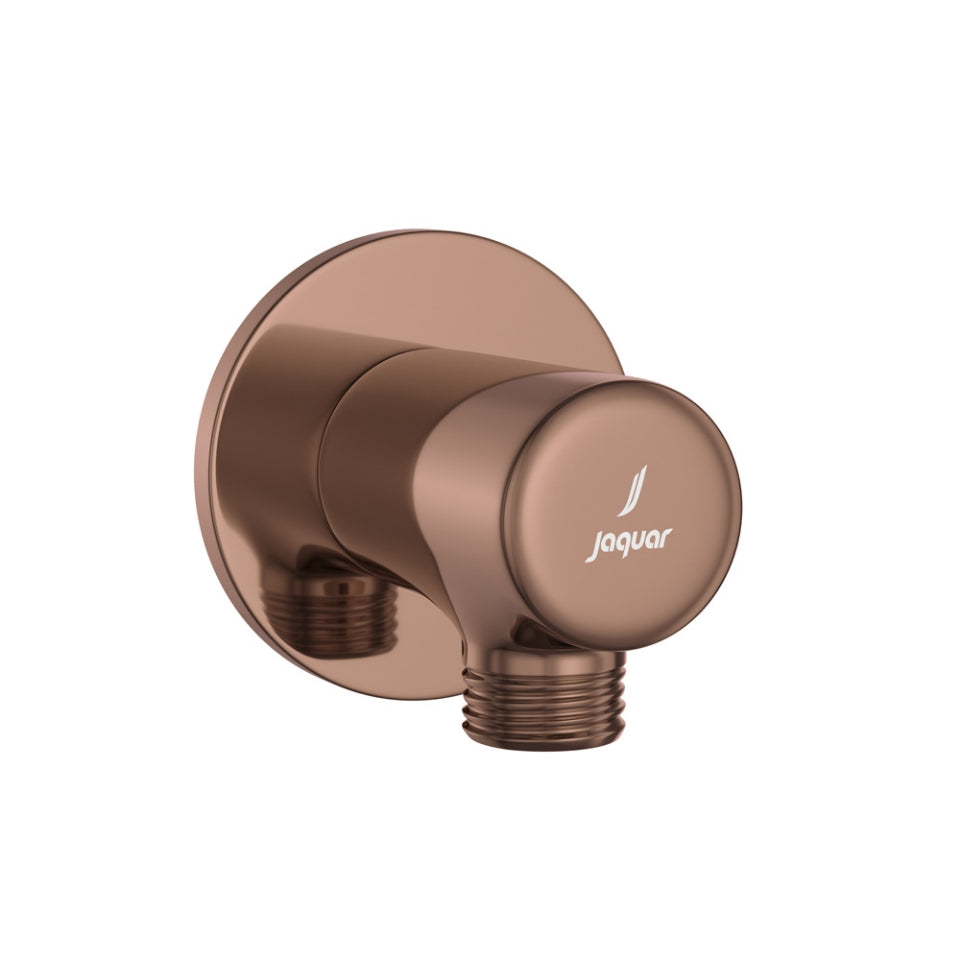 WALL OUTLET 30MM DIA, 40MM LONG ROUND SHAPE - JAQUAR FAUCETS -  ( BLUSH GOLD PVD - SHOWER ACC. - 0x15 mm - 0inchX0.5inch )
