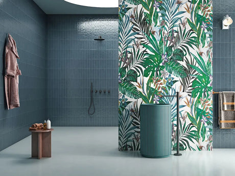 TROPICAL VIVA POSTER - B MATT - SIMPOLO-TILES -  (  - TINY TILE MATT - 198x198 mm - 7.8inchX7.8inch )