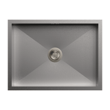 1 BOWL W/O DRAIN BOARD (DEPTH 8INCH) THK 1MM  - CARYSIL -  ( MATT - QUADRO - 762x457 mm - 30inchX18inch )