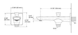 FLUENCE WALL-MOUNT BATH SPOUT WITH DIVERTER - KOHLER PREMIUM -  ( VIBRANT BRUSHED ROSE GOLD - PREMIUM - 0x15 mm - 0inchX0.5inch )