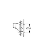 RAINSHOWER AQUA JET PURE FOR ROUND CEILING SHW (UNLIMITED FLOW)- GROHE -  (  - G5 - RAINSHOWER AQUA - 0x34 mm - 0inchX1.36inch )