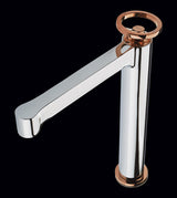 TALL BRASS BASIN MIXER - AQUANT -  ( CHROME+ROSE GOLD -  - 0x0 mm - 0inchx0inch )
