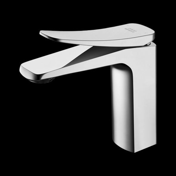 BRASS BASIN MIXER - AQUANT -  ( CHROME - WAVE SERIES - 0x15 mm - 0inchX0.6inch )