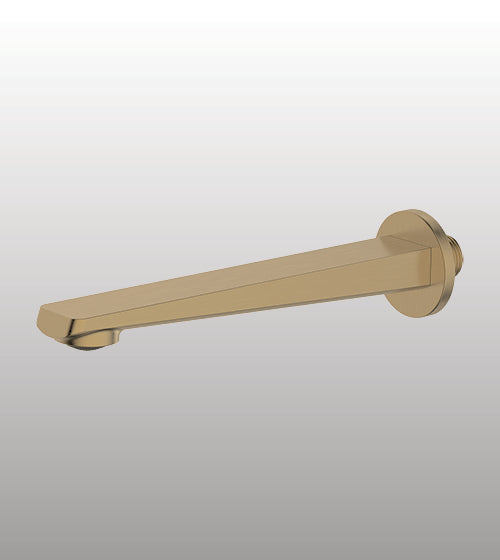 BRASS PLAIN SPOUT - AQUANT -  ( BRUSHED GOLD - WAVE SERIES - 0x0 mm - 0inchx0inch )