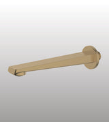 BRASS PLAIN SPOUT - AQUANT -  ( BRUSHED GOLD - WAVE SERIES - 0x0 mm - 0inchx0inch )