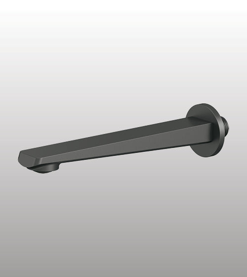 BRASS PLAIN SPOUT - AQUANT -  ( GRAPHITE GREY - WAVE SERIES - 0x0 mm - 0inchx0inch )