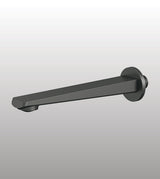 BRASS PLAIN SPOUT - AQUANT -  ( GRAPHITE GREY - WAVE SERIES - 0x0 mm - 0inchx0inch )