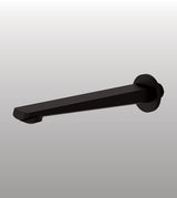 BRASS PLAIN SPOUT - AQUANT -  ( MATT BLACK - WAVE SERIES - 0x0 mm - 0inchx0inch )