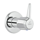 EXPOSED PART KIT OF CONCEALED FLUSH COCK WITH FITTING SLEEVE & WALL FLANGE - JAQUAR FAUCETS - ( CHROME - CONTINENTAL PRIME - 0x25 mm - 0inchX1inch )